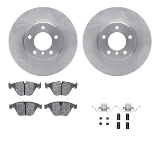 R1 Concepts WFWH1-31092 E- Line Series Brake Rotor W/ Ceramic Brake Pads & Hdw